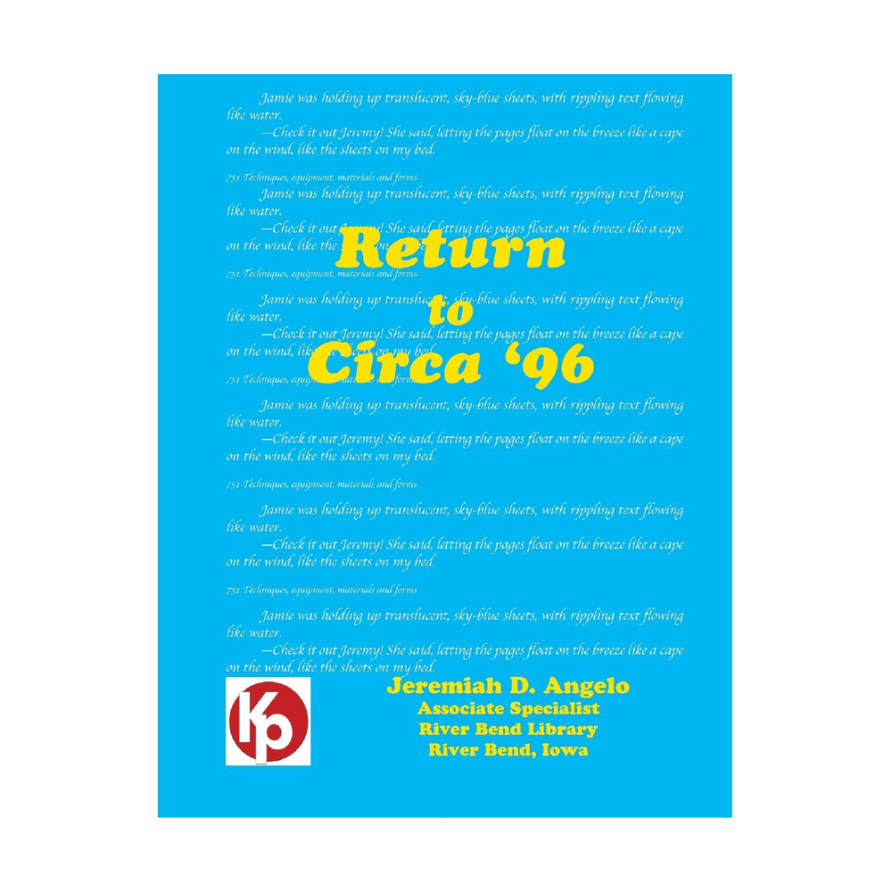 Return to Circa '96 (Novel) by Bob Sawatzki